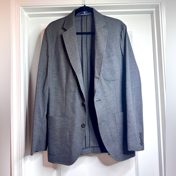Men’s Hart Schaffner Marx Gray Sport Coat Blazer Suit Jacket with Stretch - Picture 1 of 6